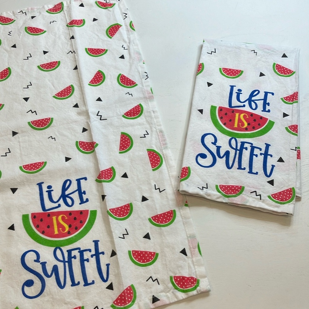 Watermelon Towels “Life is Sweet”